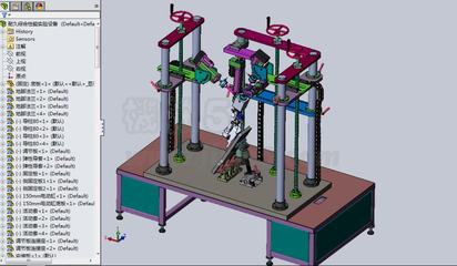 转向管柱调节机构耐久综合性能实验设备三维模型SolidWorks设计研究