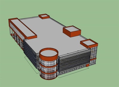 现代商业建筑模型设计[原创]