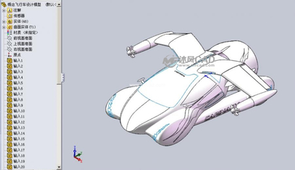 未来出行新篇章 概念飞行车设计模型图文解析